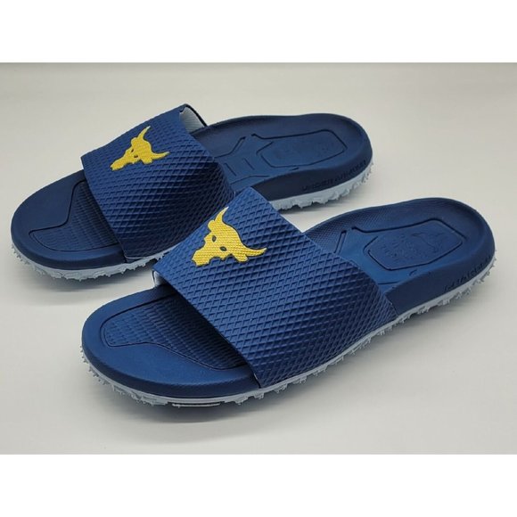 Under Armour Project Rock Brahma Bull Slides 3025237-400 - Picture 3 of 13